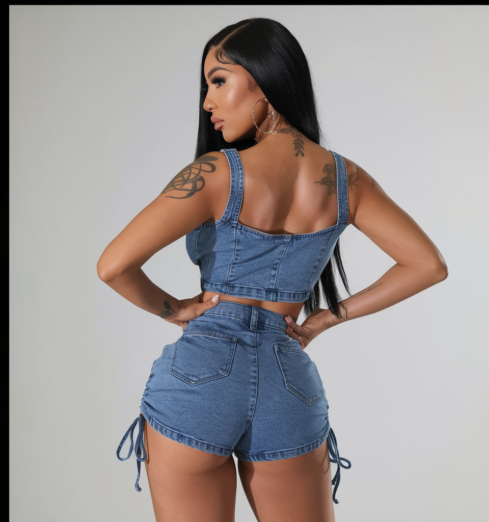 Aliyah | Denim Jumpsuite