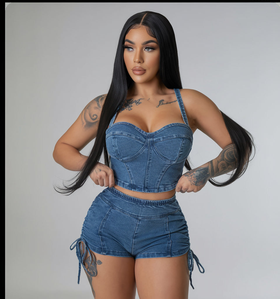 Aliyah | Denim Jumpsuite